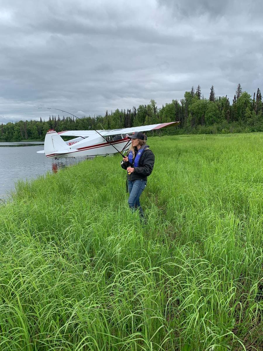 Flying floats in Talkeetna, Alaska