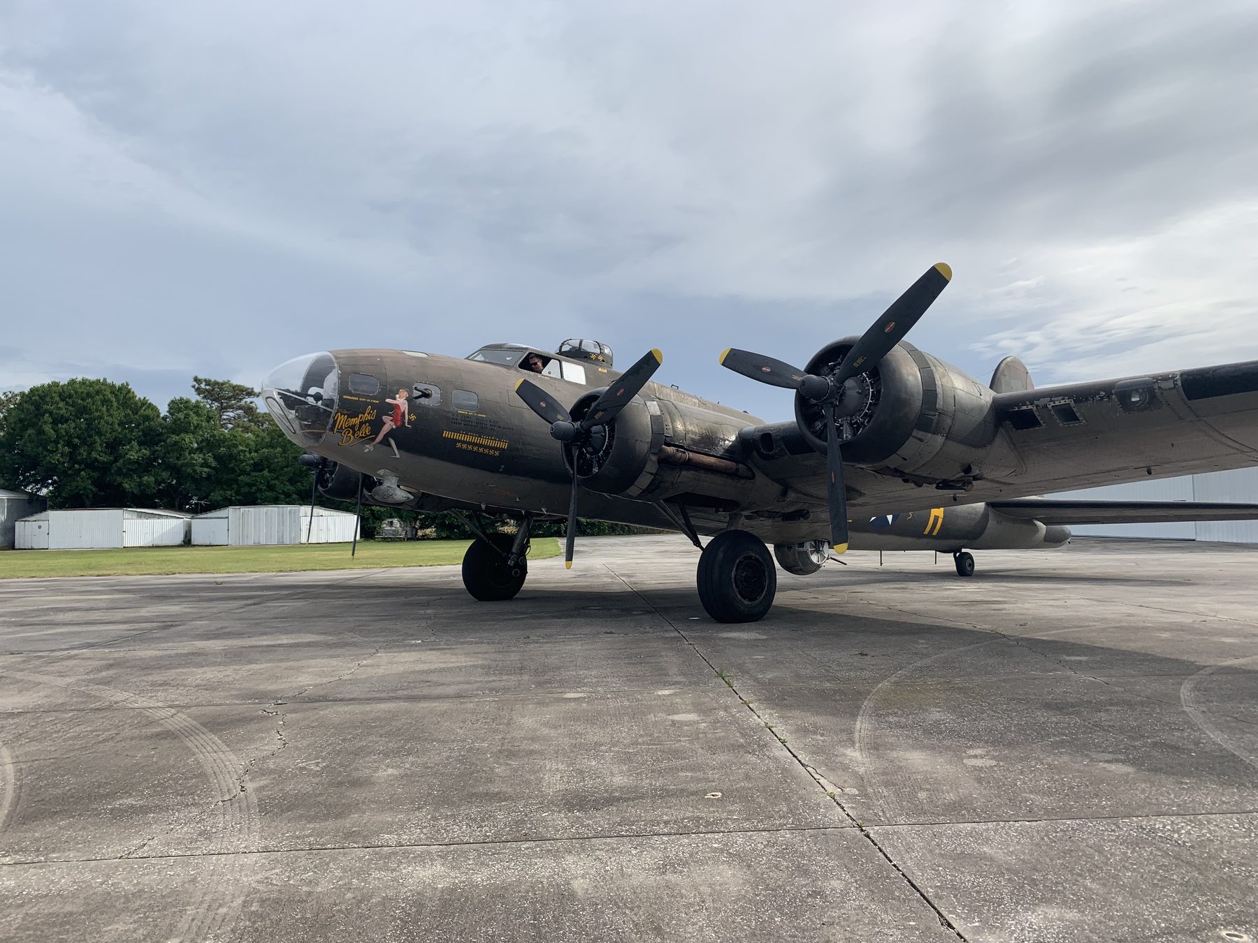 A B-17 at Kissimmee Gateway Airport, where my real estate office used to be